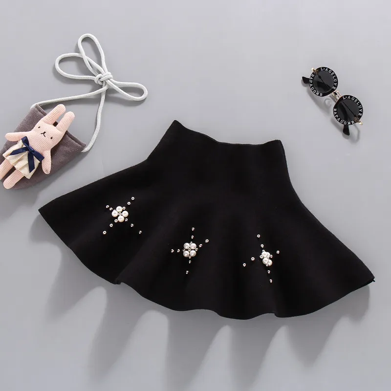 

Autumn Winter Knitted Girl Skirt Jupe Fille Kids Clothing Party Tutu Baby Pleated Skirts Girls Clothes Saia Children Faldas