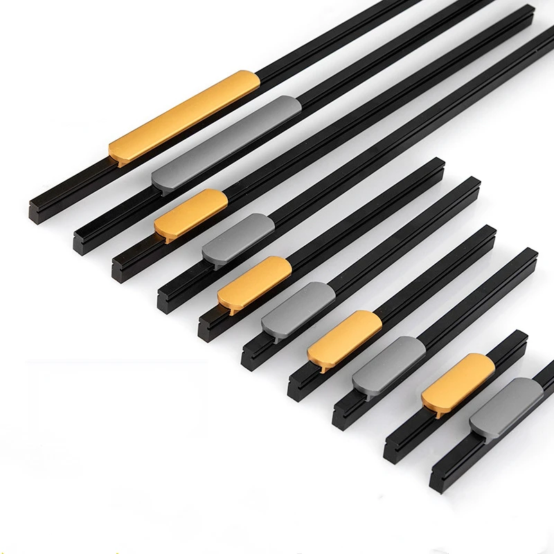 

Light Luxury Cabinet Handles Solid Aluminum Alloy Modern Kitchen Cupboard Door Handle Pulls Drawer Knobs Furniture Hardware