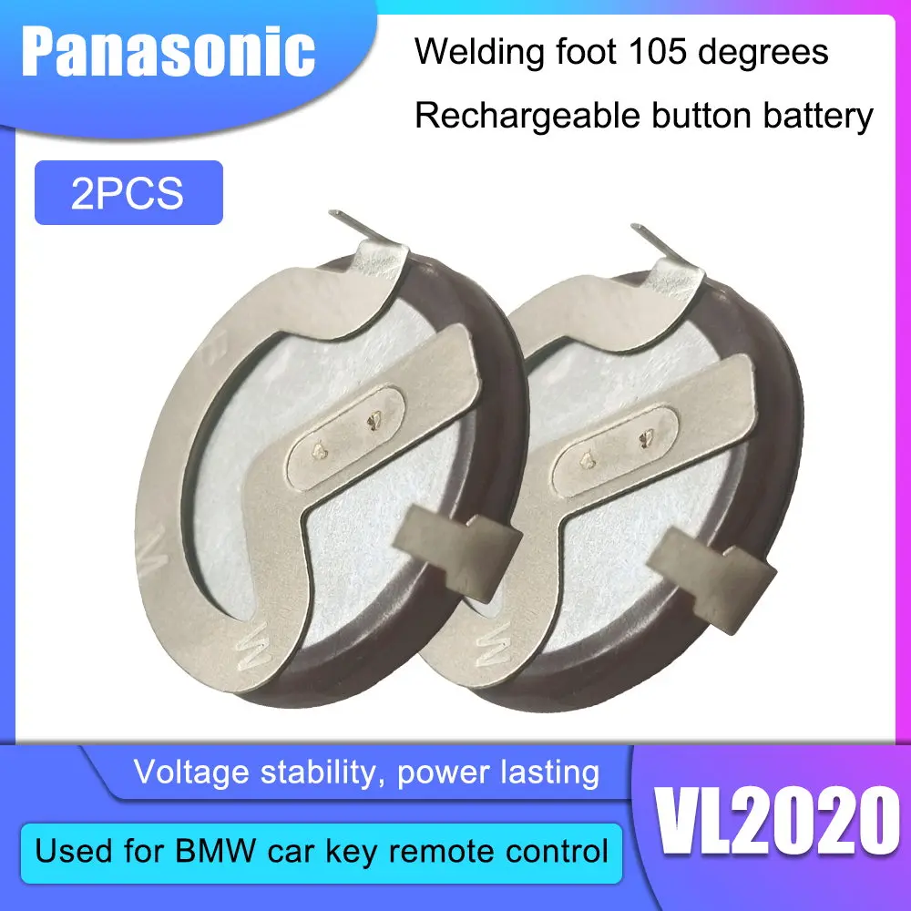 Литиевые Батарейки PANASONIC VL2020 2 шт. с контактами на 105 градусов |