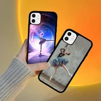 ballet dance girl ballerina phone case silicone pctpu case for iphone 11 12 13 pro max 8 7 6 plus x se xr hard fundas
