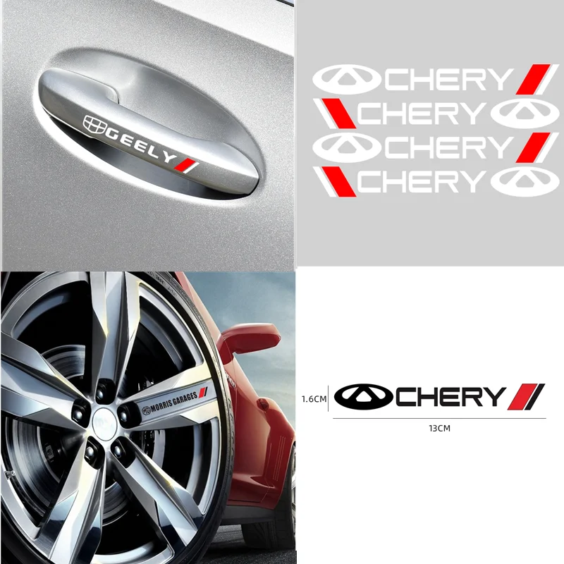 

4PCS Car Door Handle Sticker Rear View Mirror Stickers Body Decal For Mazda 3 5 6 323 626 RX8 7 MX3 MX5 CX5 Atenza Axela