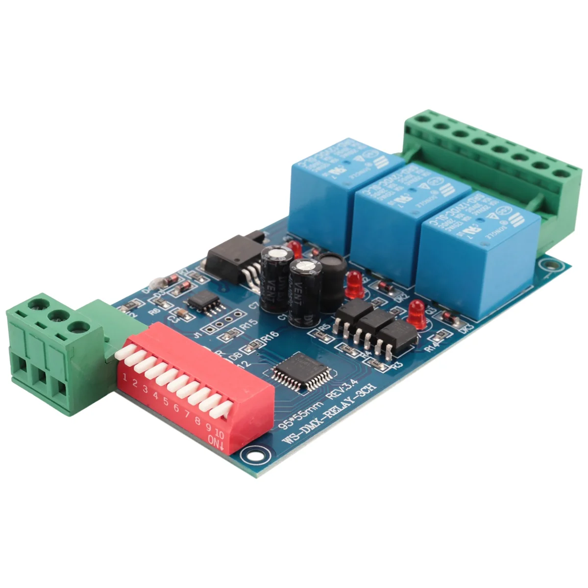 3CH DMX 512 релейный выход светодиодный Dmx512 плата контроллера DMX512 декодер контроллер