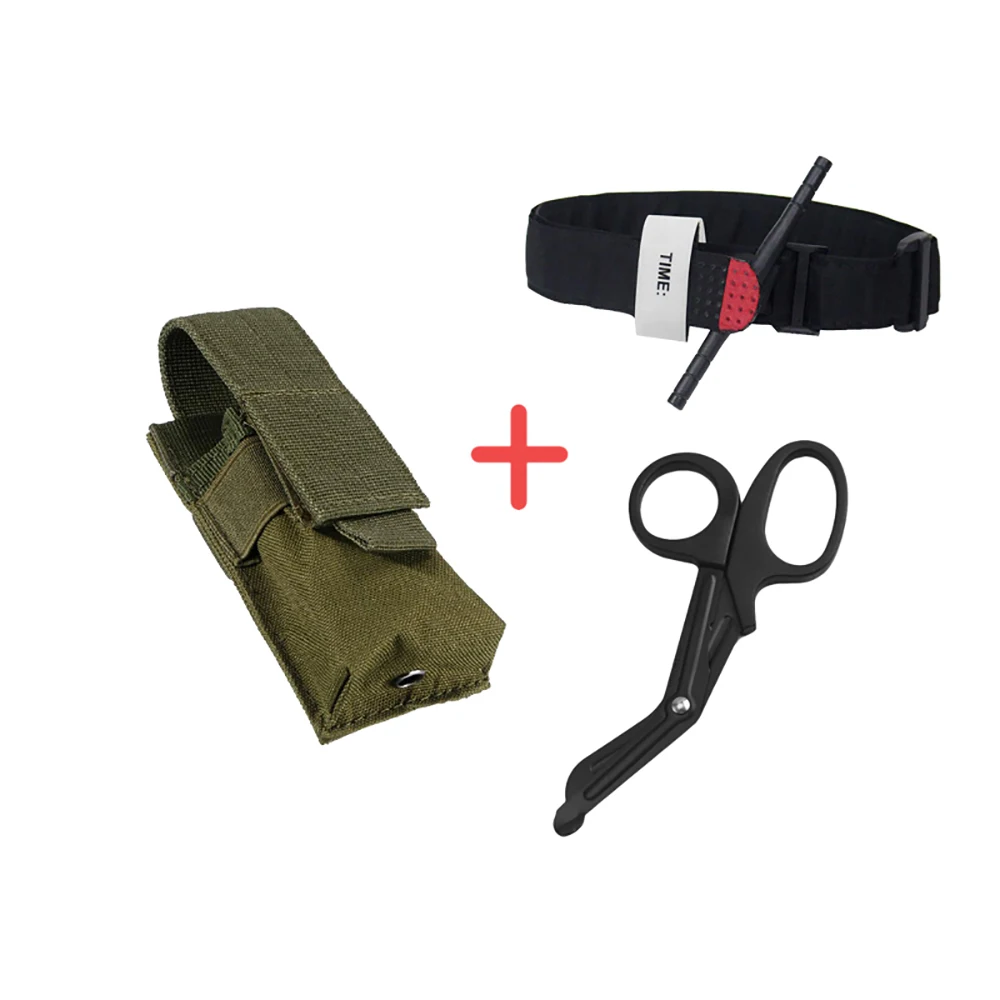 

Tactical CAT Tourniquet Trauma Medical Shear Tourniquet Bag Fast Hemostasis First aid kit MOLLE Pouch Camping Emergency Tools