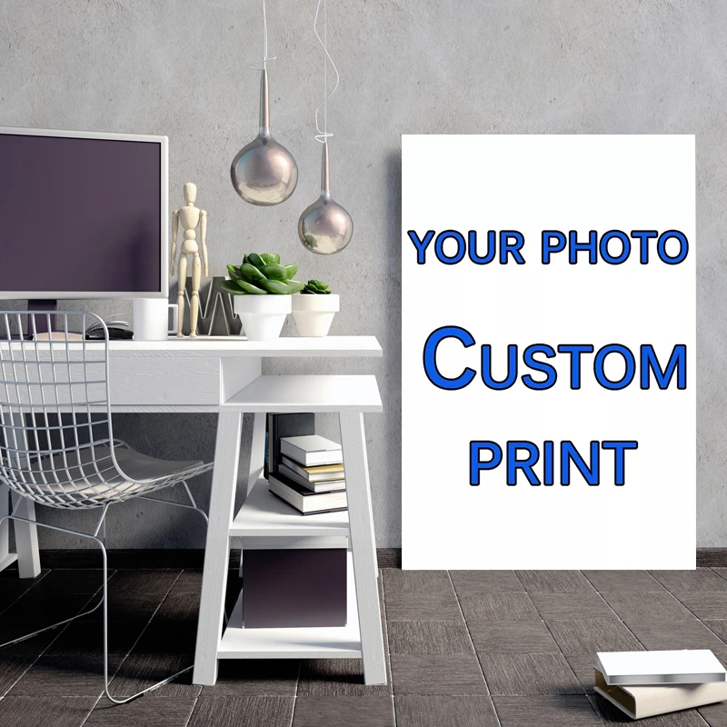 

Personalized Gift Canvas Painting Custom Poster Any Size Print Wall Art with Photo Decoration Picture for Living Room Quadro