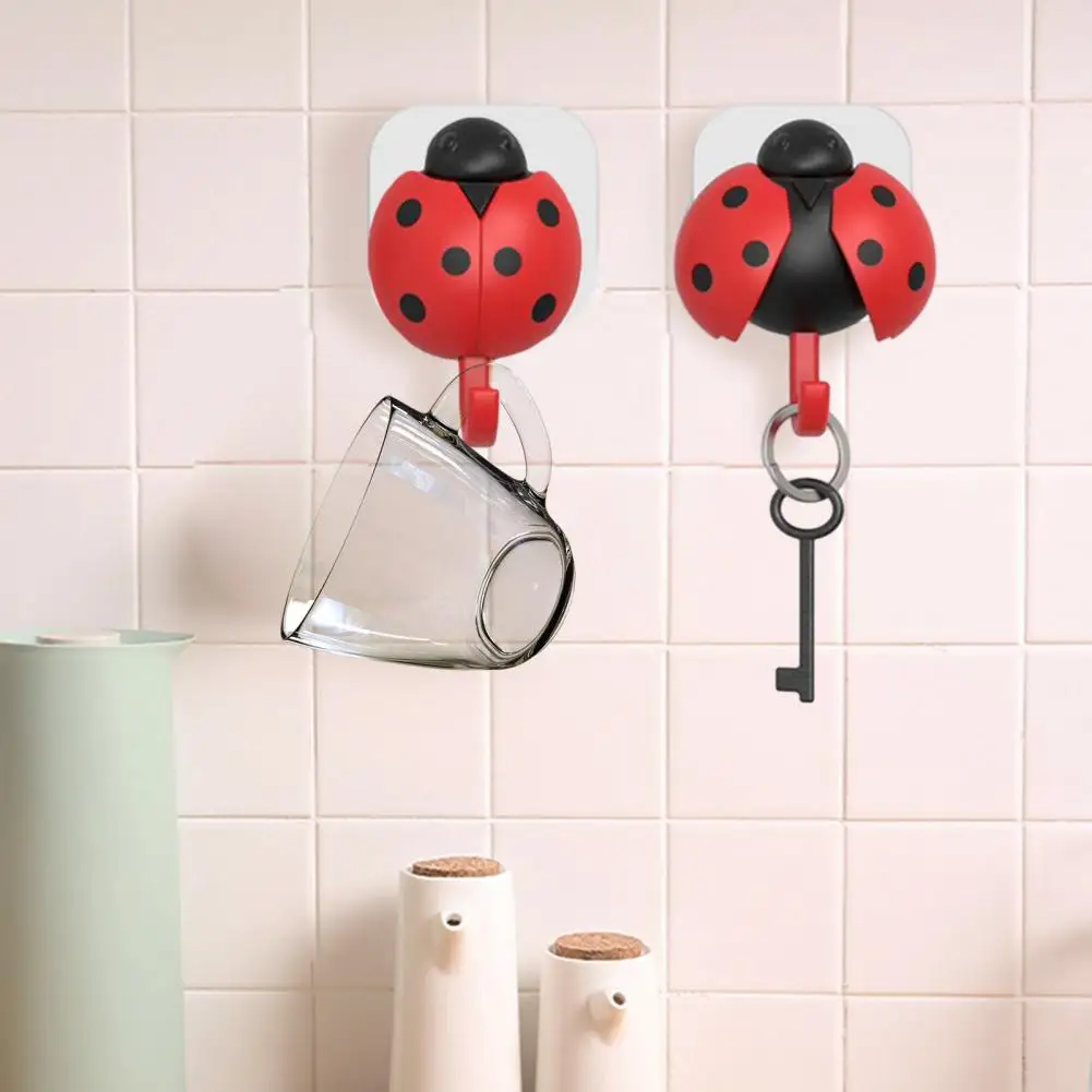 

Towel Hook Modern Gravity Sensing ABS Creative Beetle Shape Punch Free Key Hanger Home Supplies