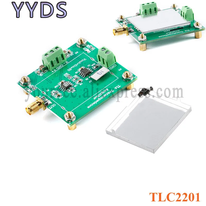 

TLC2201 TIA Transimpedance Amplifier Module Weak Current Measurement Module IV Conversion Preamplifier Silicon Light Detection