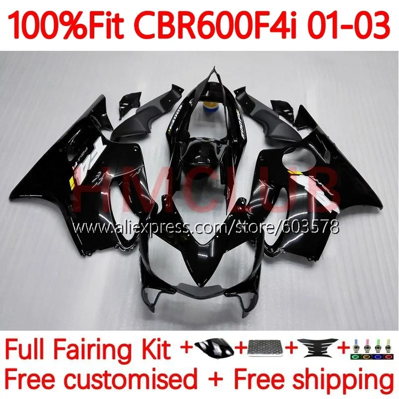 Корпус инжектора для HONDA CBR 600 CBR600 F4i 600F4i CBR600F4i 2001 2002 2003 600CC 01 02 03 обтекатель OEM Kit 137No.0
