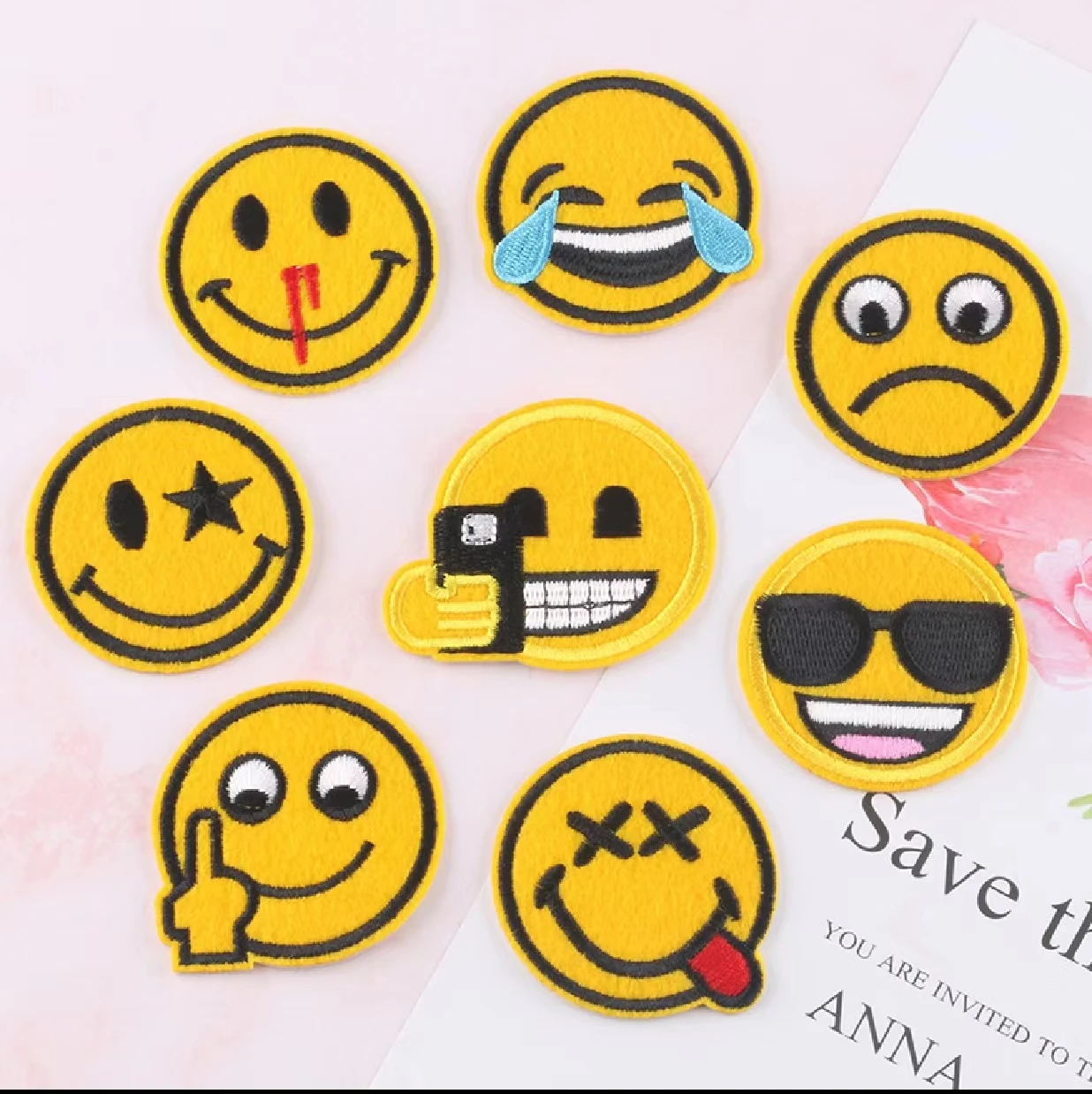 

8Pcs Handmade Labels For Clothes With Various Patterns Patch For Diy Knitted Printed Cotton Woven Sew Patches Sewing Accessories