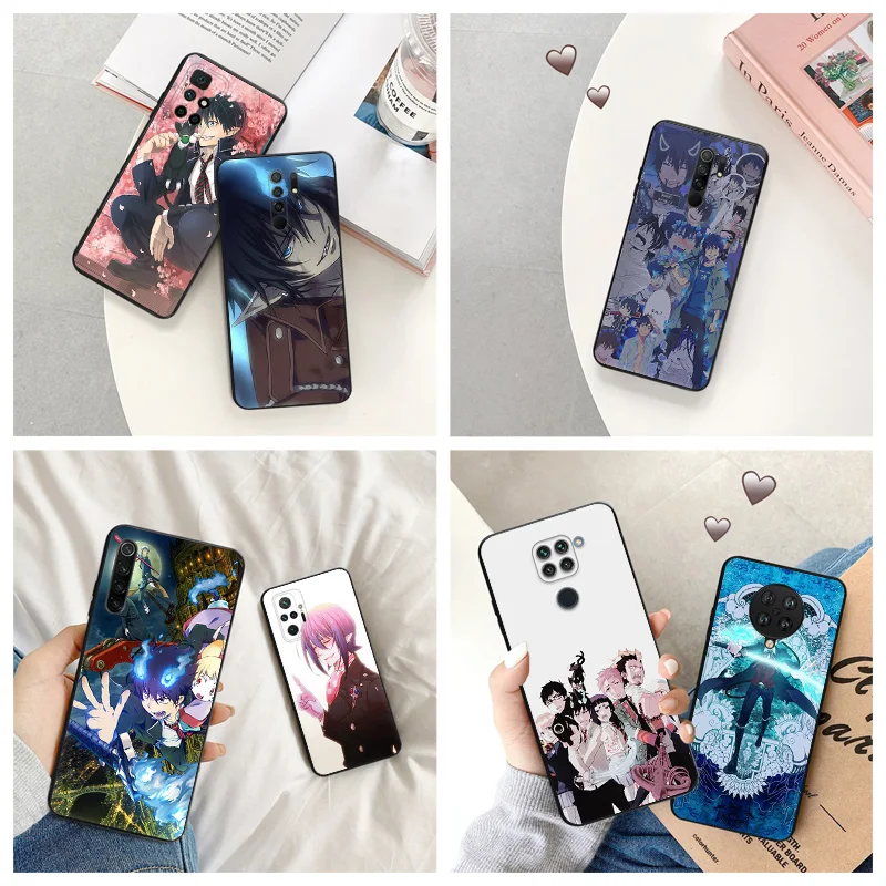 

Ao no Exorcist Anime Rin Silicone Black Phone Cases for Redmi Note 9 9T 9S 8T 7 8 Pro 6 6A 8A 7A 9A 9C 9i K40 K40S Soft Cover