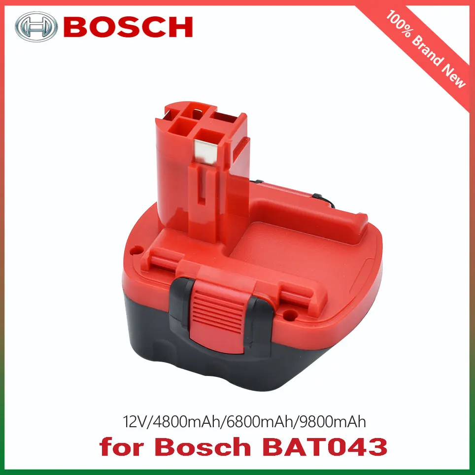 

New Bosch 12V 4800mah 6800mAh PSR Rechargeable battery 12V 4.8AH AHS GSB GSR 12 VE-2 BAT043 BAT045 BAT046 BAT049 BAT120 BAT139