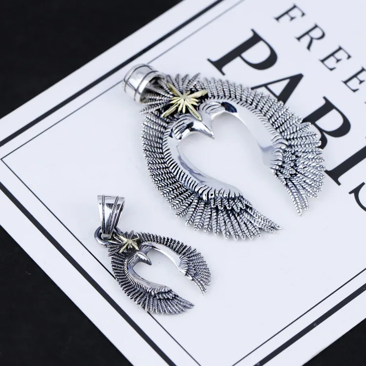 celebrity 925 sterling silver gift ancient people pendant eagle male