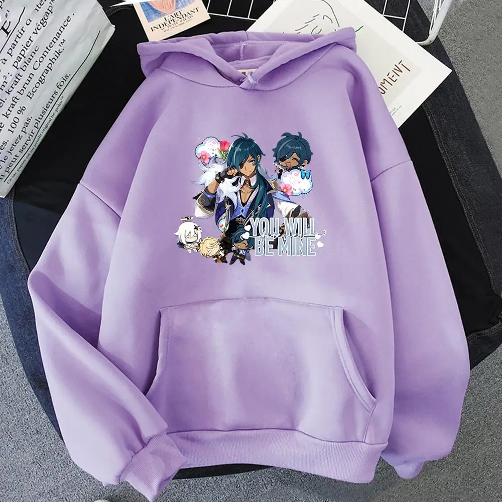 

Kaeya Hoodie Women Harajuku Graphic Kawaii Genshin Impact Hoodies Unisex Funny Loose Shiba Inu Pullover Sweatshirt Genshin Hoody