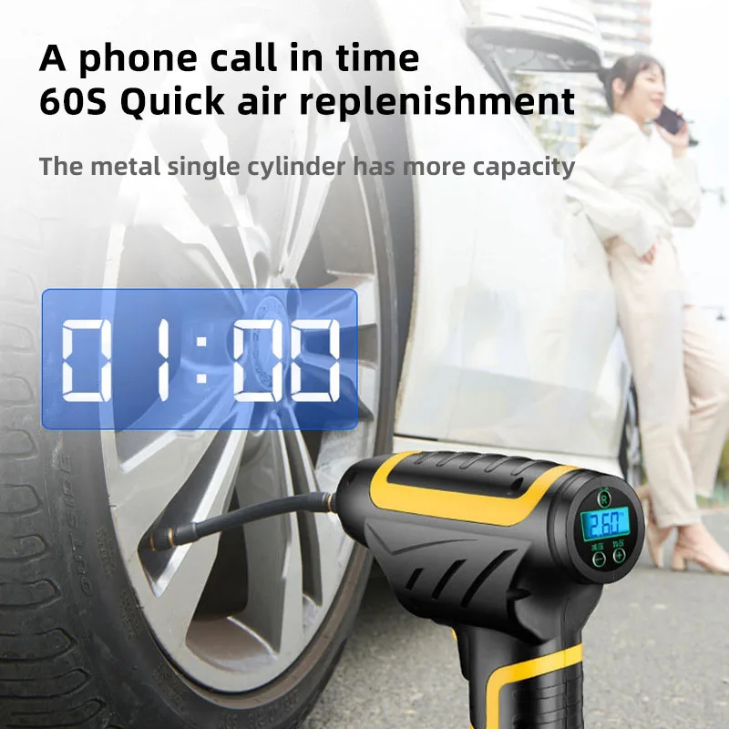 Wireles Автомобильный насос для мотоциклов ручной воздушный компрессор 120 Вт