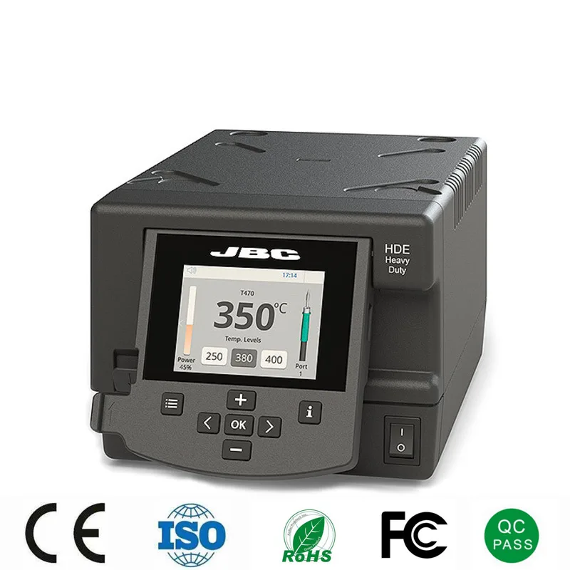 

Original JBC HDE-2UD 90 To 450℃ Welding Station Host HDE-2D Solder Station Dual Channel Heating System With Hibernation Mode