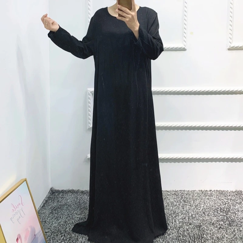 Islam Abayat Ramadan Abaya Femme Muslim Dress Ropa De Mujer Envio Gratis Vestido Solid Color Abayas for Women Dubai 2022 Turkey