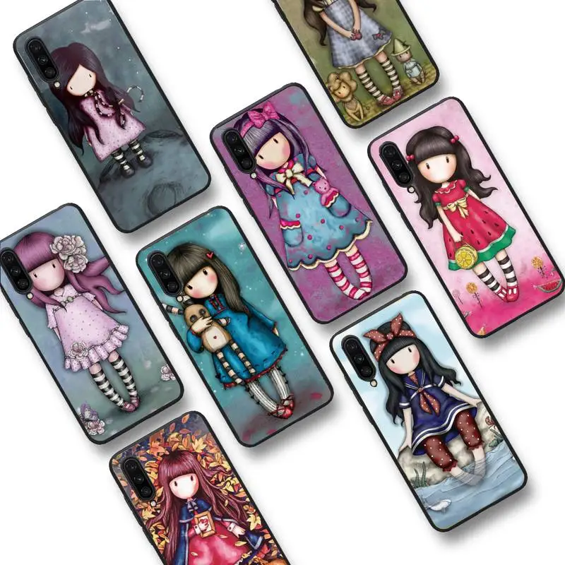 

Santoro Gorjuss cartoon girl Phone Case for Samsung S20 lite S21 S10 S9 plus for Redmi Note8 9pro for Huawei Y6 cover