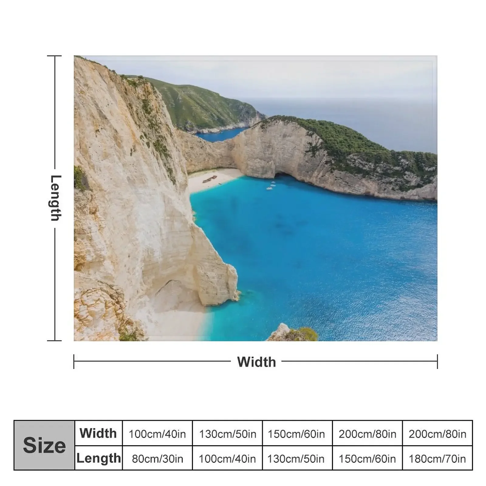 Роскошные утолщенные Дизайнерские пушистые одеяла с изображением гор и моря