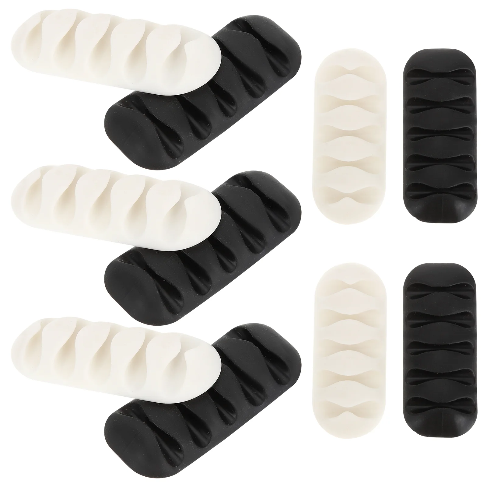 

10pcs Practical Cable Management Cable Holder Cord Keepers For Cables Headphone Cord Organizer Cable Organizer Clips
