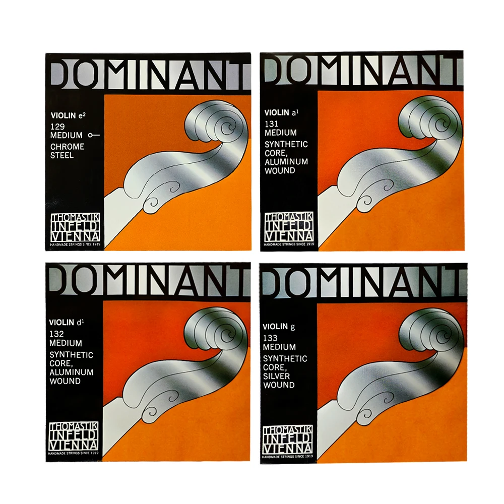 1 комплект 4/4 полноразмерные новые струны для скрипки 135B Dominant высококачественные