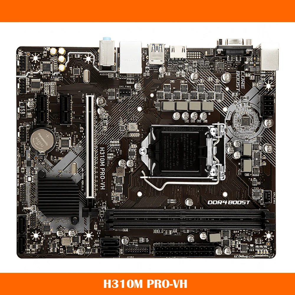 

H310M Φ для Msi LGA1151 DDR4 32GB PCI-E 3,0 SATA3 USB3.1 Gen1 Micro ATX материнская плата для настольного компьютера, оригинальное качество, работает хорошо