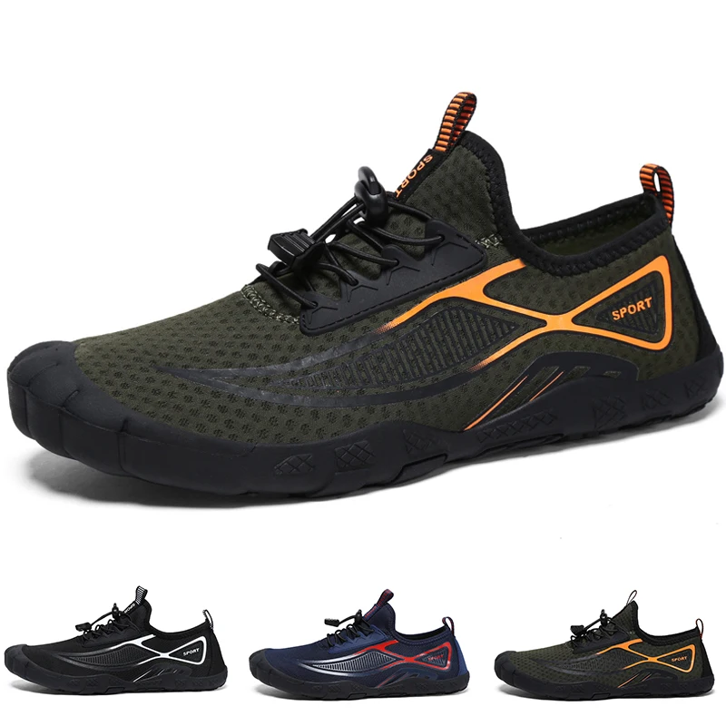 

Men Wading Shoes Summer Quick-Drying Creek Shoes Mesh Breathable Water Sports Shoes Summer Outdoor Lightweight Snorkeling Shoes