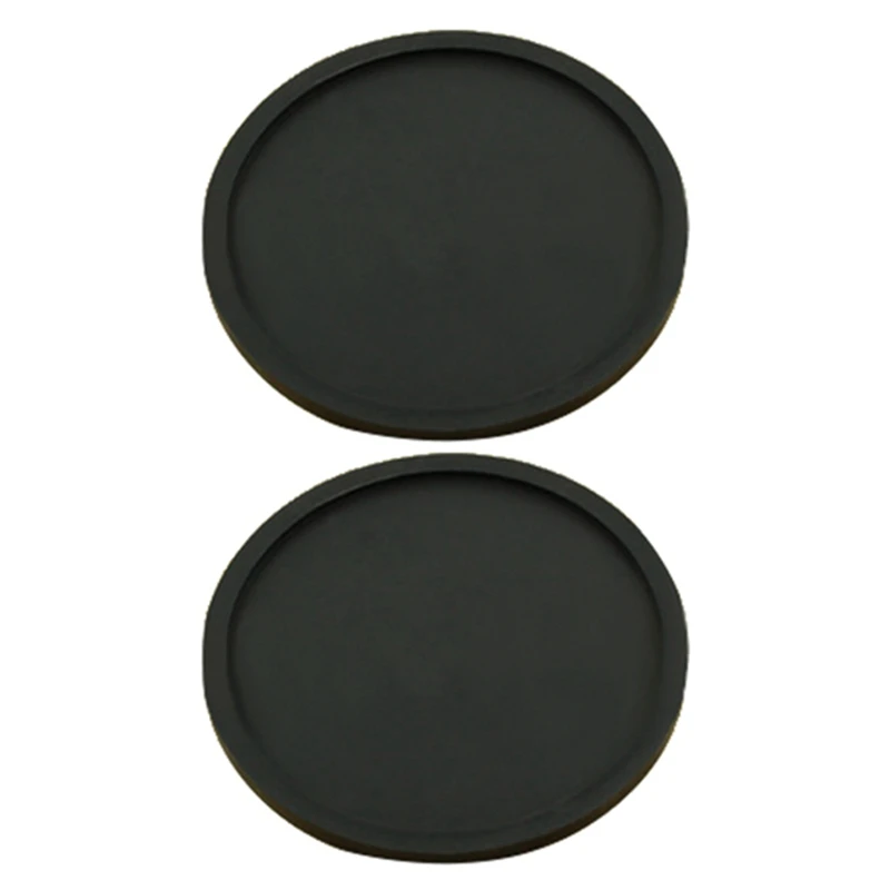 

2X Thickened Silicone Coaster Soft Cartoon Coasters Black