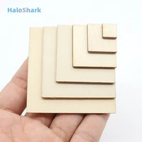 50100pcs natural wood chips sliced square blank kids diy painted wood chips wedding home decor board toy wedding birthday party