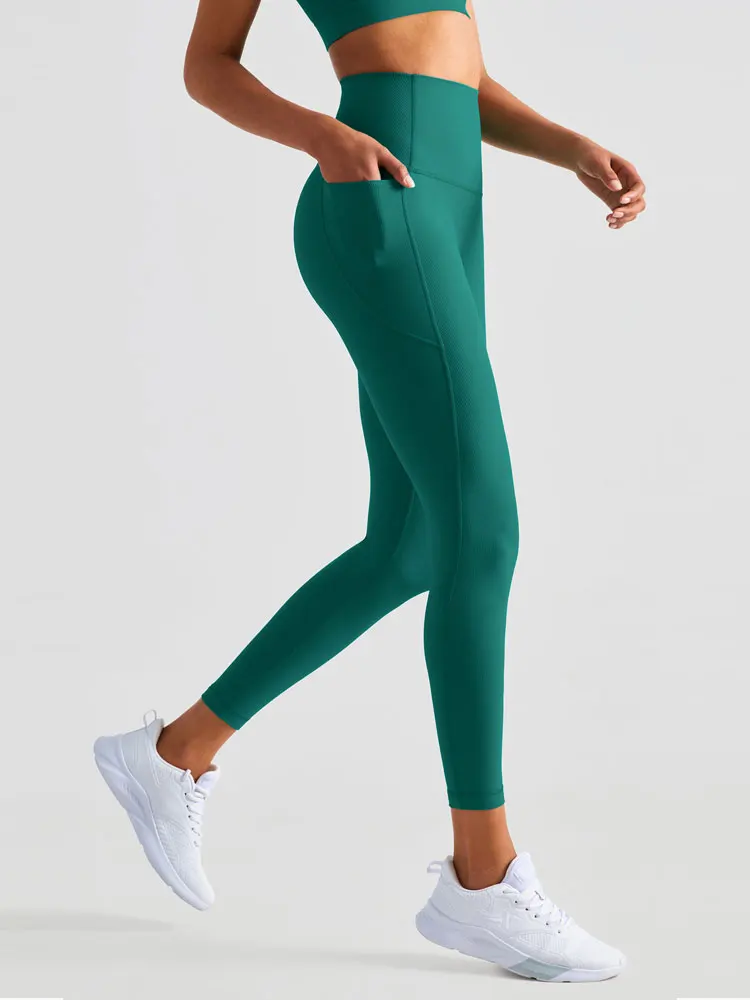 

Штаны для йоги с карманами, спортивные Леггинсы в рубчик, женские облегающие брюки пуш-ап для тренировок в тренажерном зале, штаны для фитнеса и бега, спортивная одежда