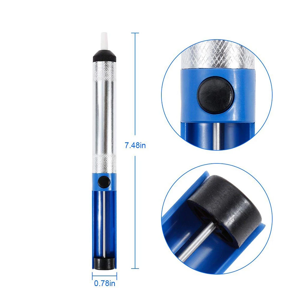 Aluminum Metal Desoldering Pump Suction Tin Gun Soldering Sucker Pen Removal Vacuum Tool оловоотсос
