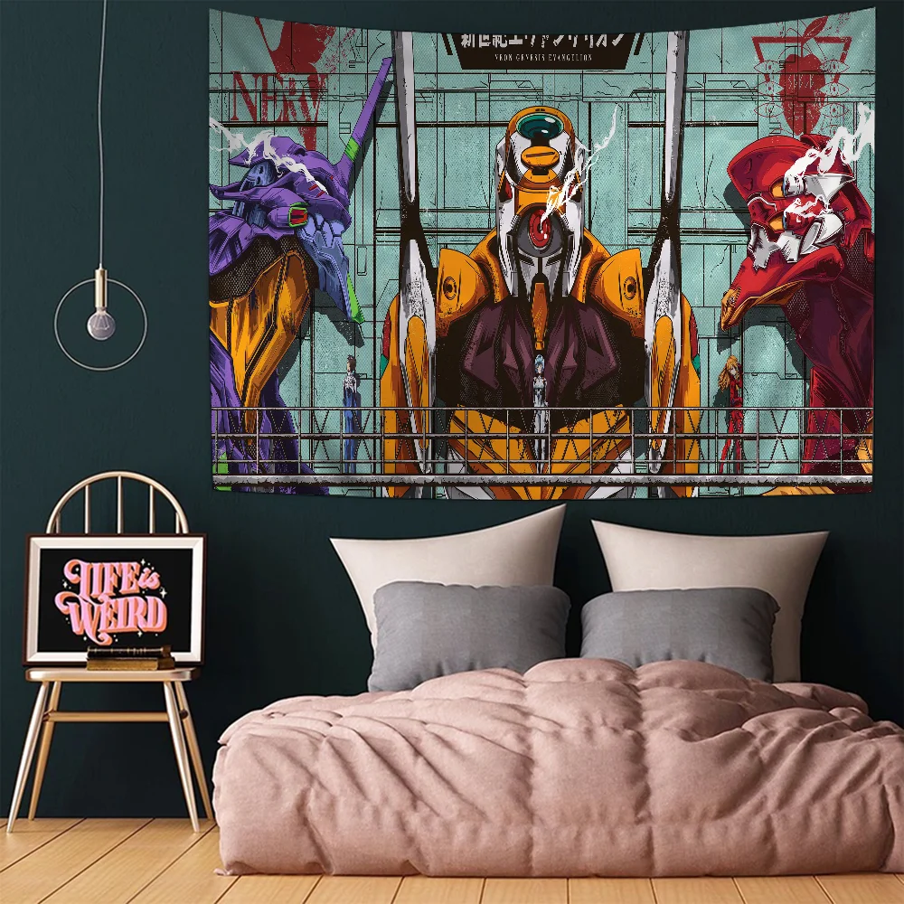 E-Evangelion DIY Настенный гобелен Искусство Научная фантастика Комната Домашний декор