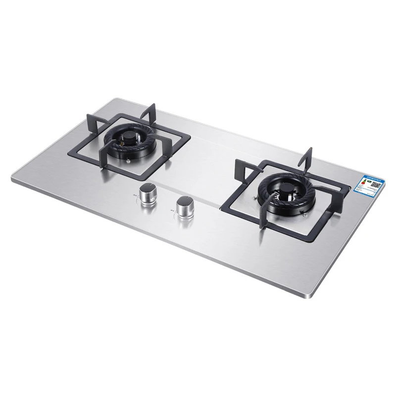Energy-Saving Gas Stove/ Stainless Steel Glass  Double-Head Natural Gas Stove/Liquefied Gas Stove/Electronic Pulse Ignition