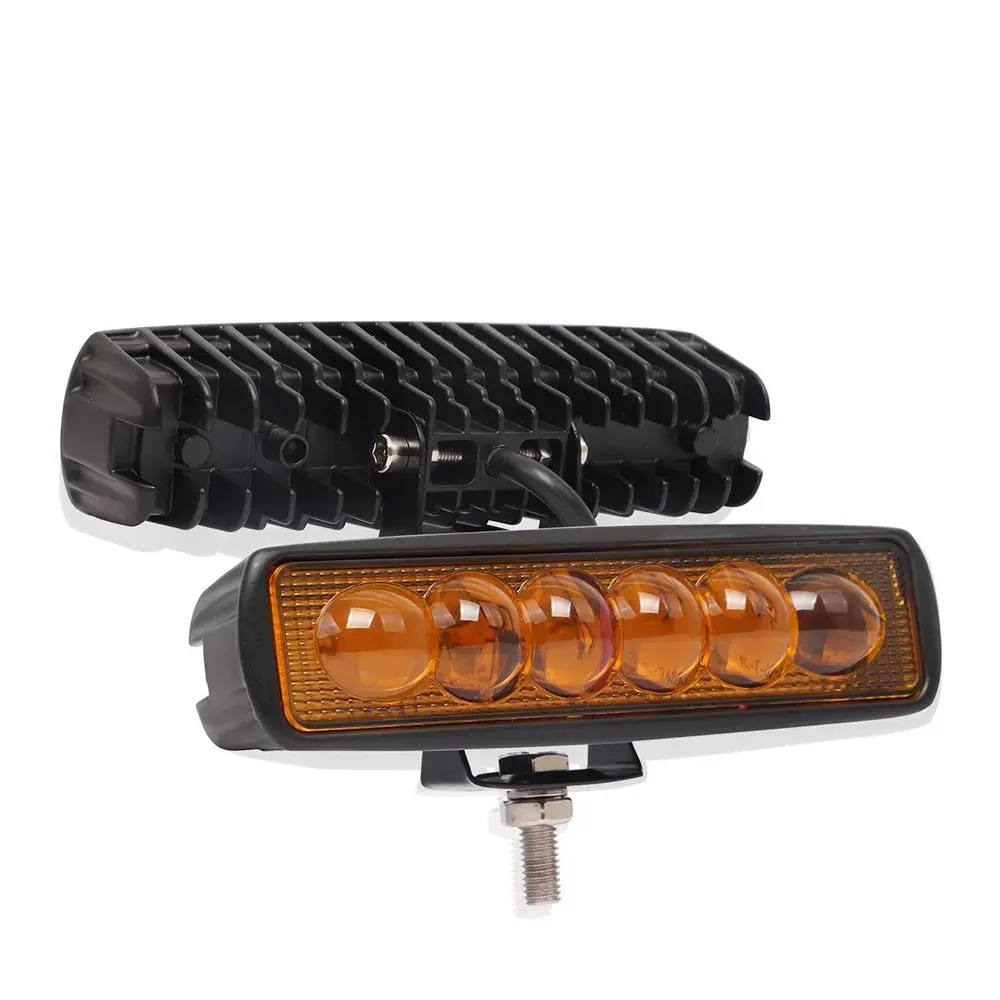 

18W 6LED Work Light Refit Engineering Headlight Off-Road Vehicle Forklift Inspection Light Auto Parts 6500K 18W 12-24V