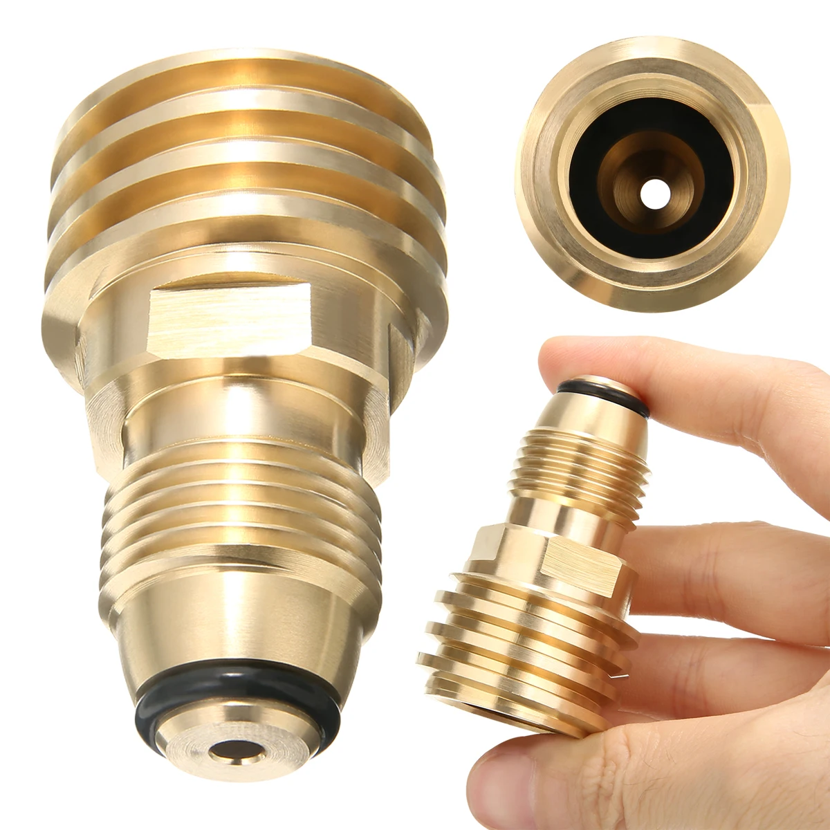 

1 Pc Converts Propane Tank Replaceable Service Valve Outlet Brass Welding Torch Adapter Hiking Gas Tank Gas Burner Parts
