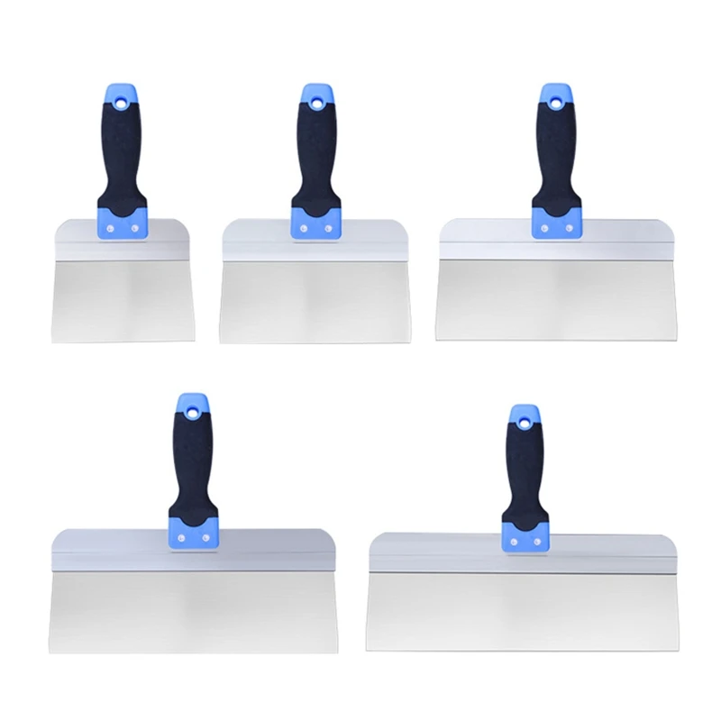 

Taping Knife Stainless Steel Drywall Filling Knife with Dura Grip Soft Handle DropShip