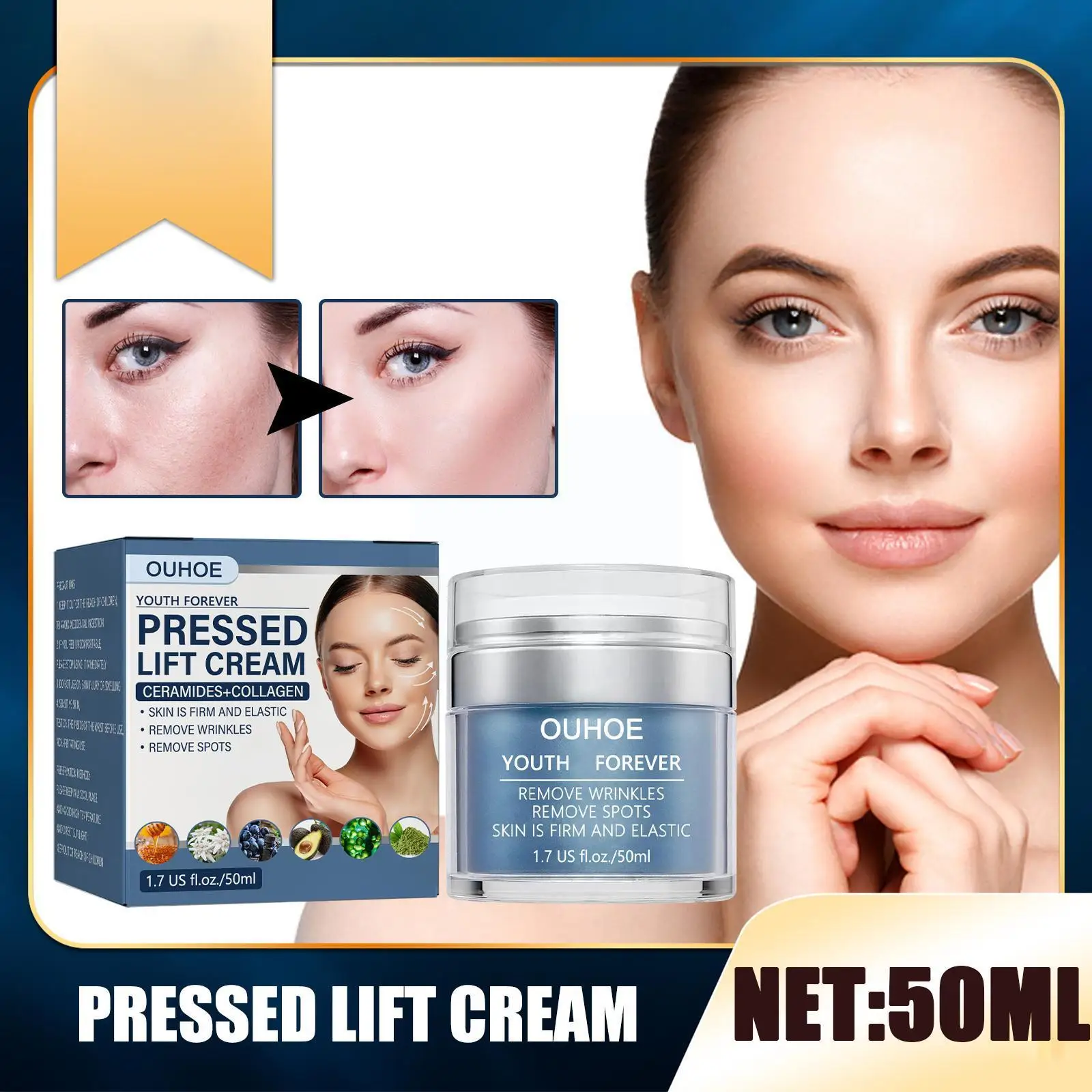 

С коллагеном, против морщин Увлажняющая сыворотка для лица, Питательная, против морщин, Антивозрастная, отбеливающая, I0S5