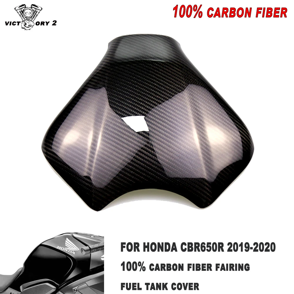 

Motorcycle Parts 100% Carbon Fiber Fairing Fuel Tank Guard For Honda CBR650R CB650 2019 2020 2021