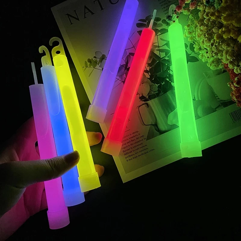 Barra de luz química multicolor, barra luminosa de 6 pulgadas, colorida, para boda, fiesta, Club, Camping, Navidad, 1 unidad