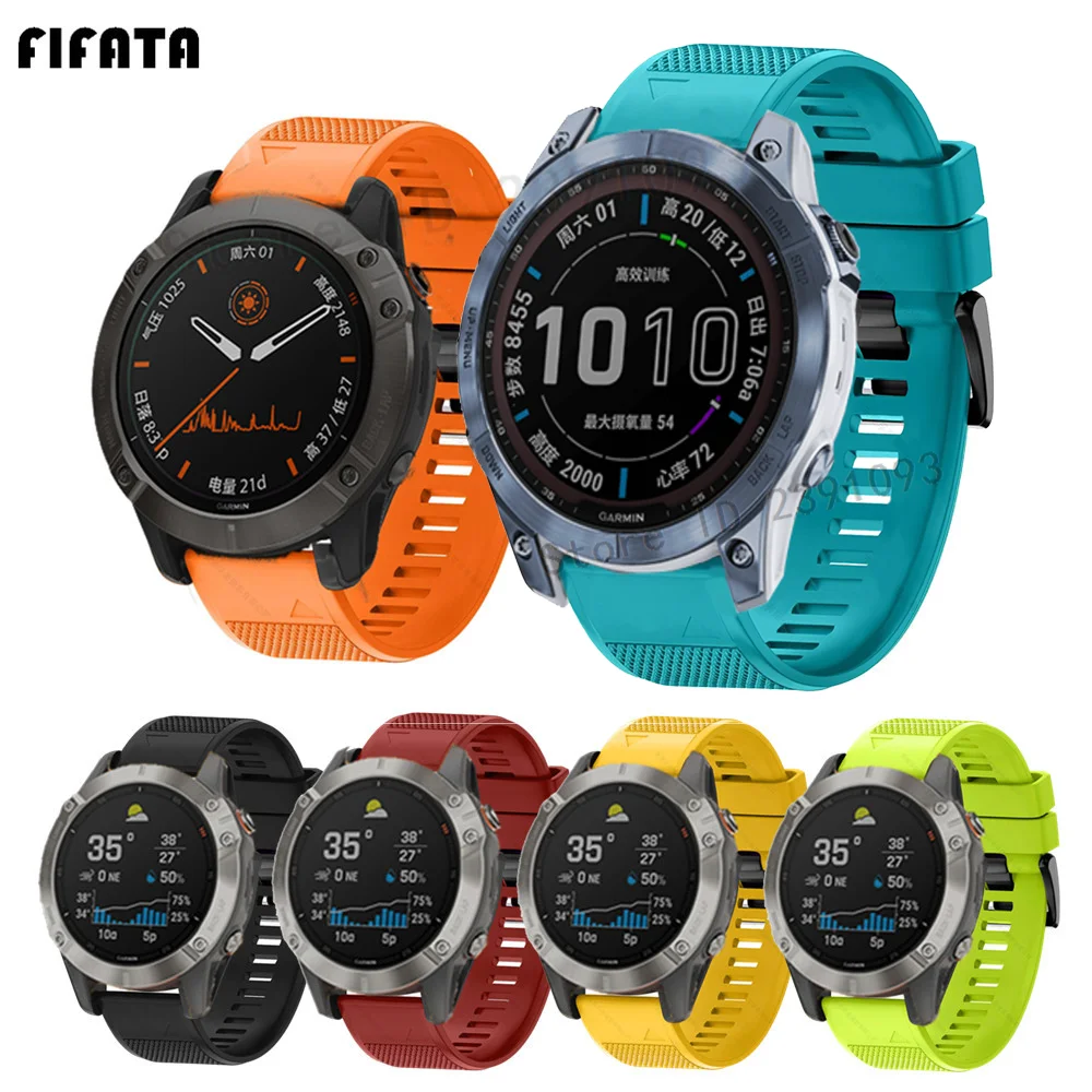 

Quick Release Strap For Garmin Fenix 7 7S 7X 6 6S 6X 5X 5 5S 3 3HR Smartwatch Band For Forerunner 935 945 Silicone Wristband