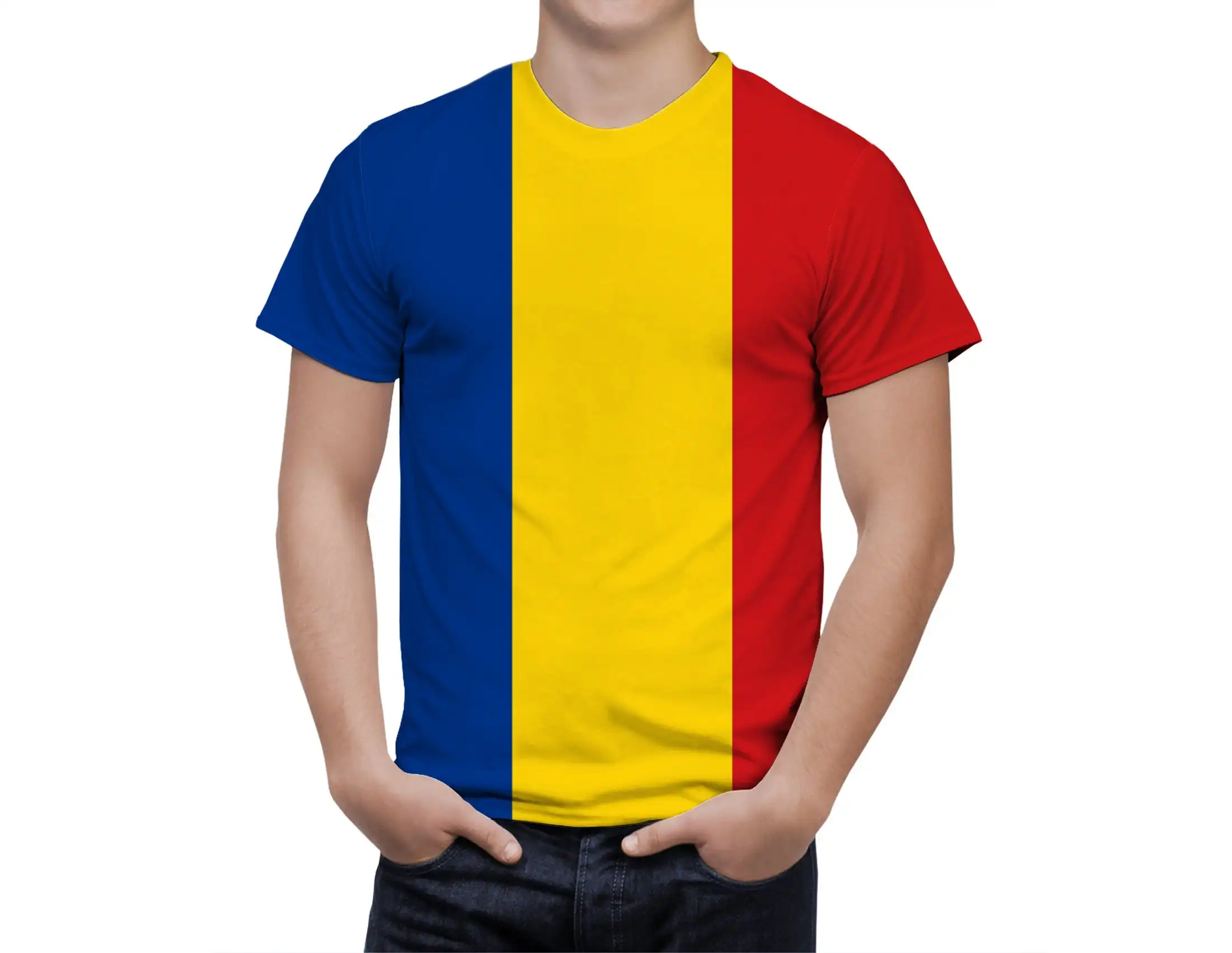 

Men T-shirt Romania Flag 3D Printed Harajuku Short Sleeve Vintage T Shirts Men Clothing