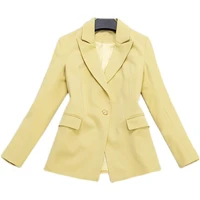 2022 new spring autumn womens jacket office blazer high quality casual long sleeve professional small suit elegant