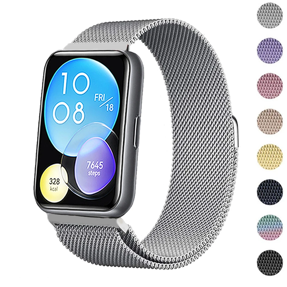 

Magnetic band For Huawei Watch FIT 2 Strap stainless steel watchband metal Loop bracelet correa Huawei Watch fit2 new band