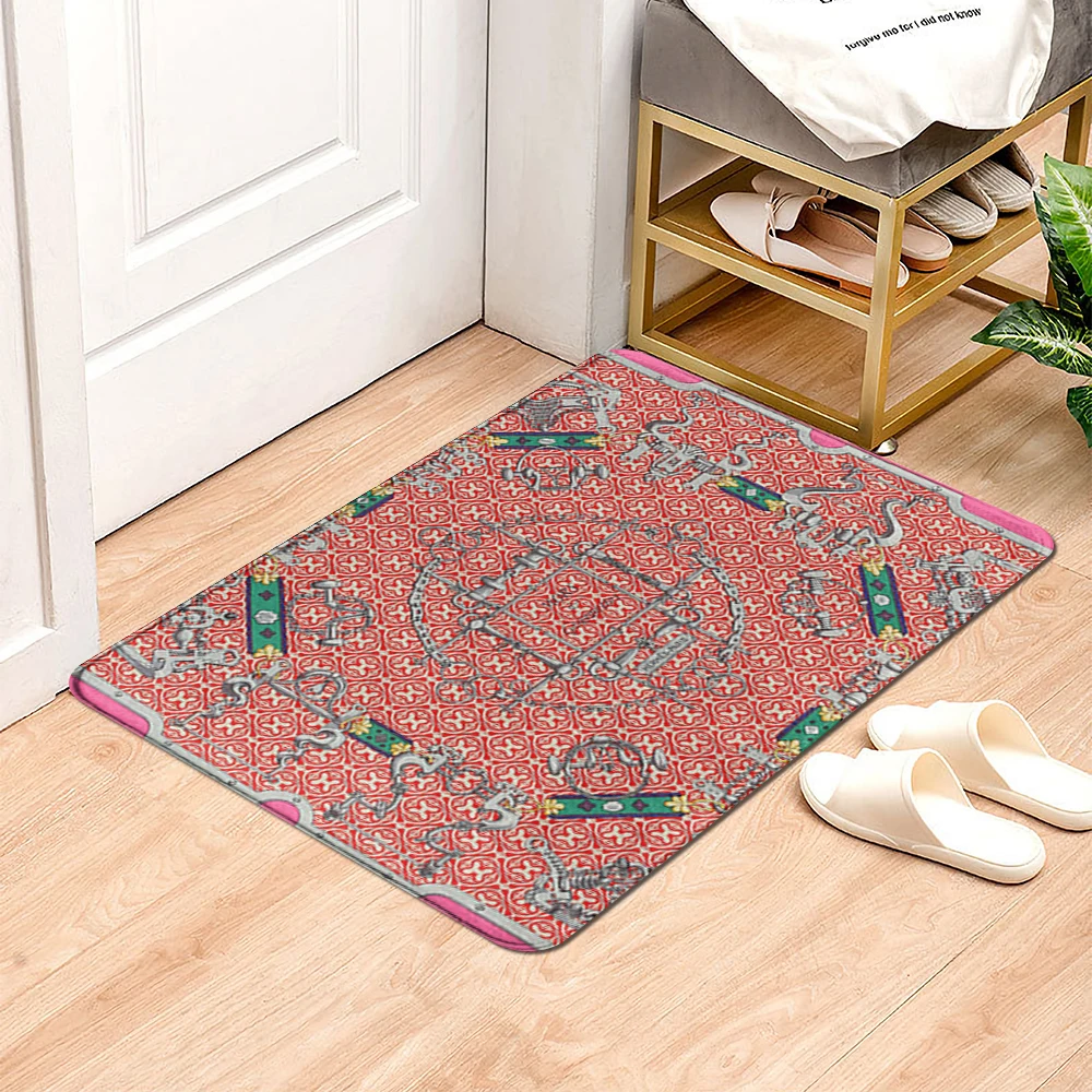 

Bath Mat Bathroom Small Rug Shower Mat Decorative Absorbent Foot Mat Entrance Door Mat Kitchen Mat Bedroom Balcony Room Mat Boho