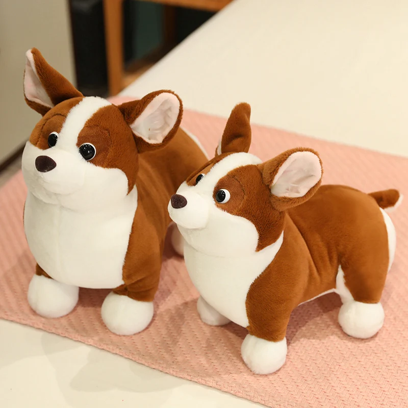 Милая Набивная игрушка-Зверюшка корги с короткими ногами диванная подушка для