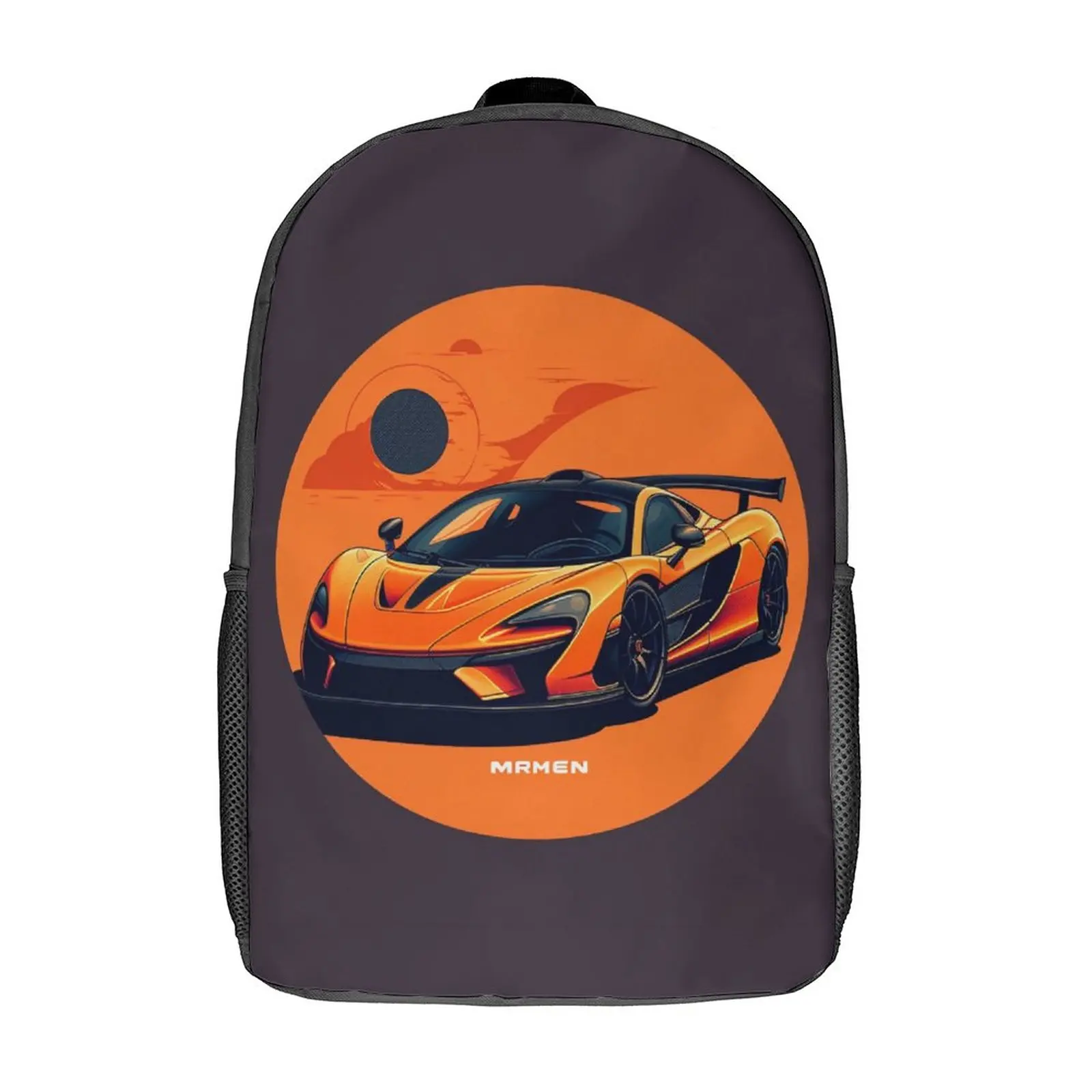

Fantastic Sports Car Backpack Minimalistic Circle Cycling Backpacks Boy Girl Lightweight High School Bags Streetwear Rucksack