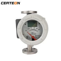 pointer type local display mechanical metal tube float mechanical flow meter rotameter for hcl solution chemical liquid