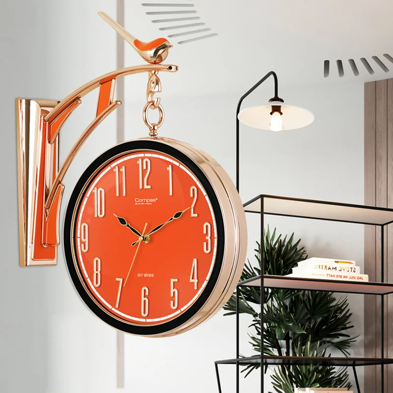 

Минималистичные настенные часы в скандинавском стиле, современные необычные тихие дизайнерские настенные часы, креативное эстетическое украшение для интерьера