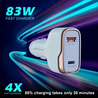 65w usb c fast car charger 2ports car charger adapter type c pd 20w for iphone13 pro max 12 11 x 8 samsung note20 xiaomi android
