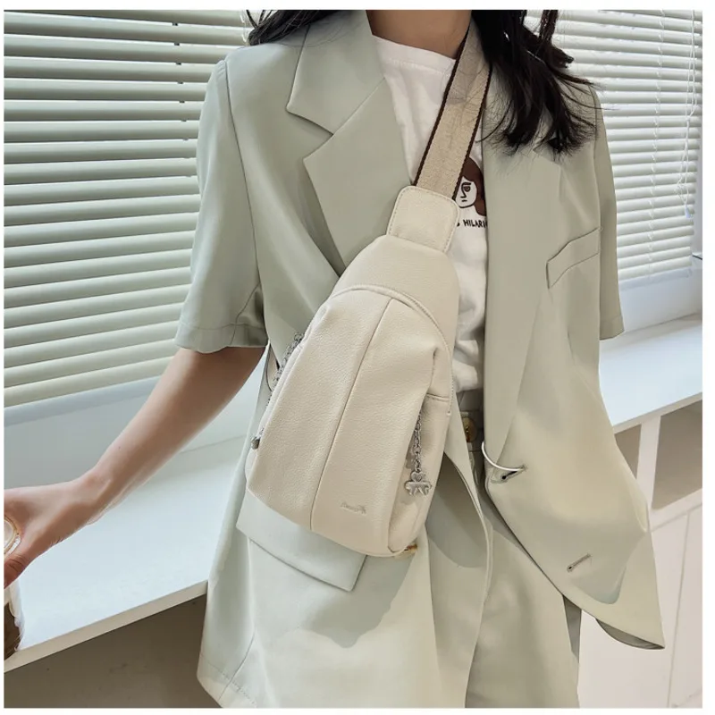 

Women's Chest Bag Crossbody Shoulder Bags For Women Trends Side Zipper Pocket Design Sling Backpack Girl Small Handbags