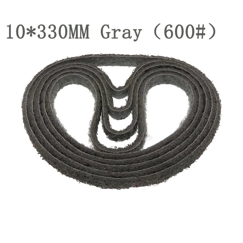

10шт 10 * 330 мм нетканая нейлоновая абразивная лента 120-600 # от грубой шлифовки до тонкой для снятия заусенцев с металлических полос из нержавеющей стали
