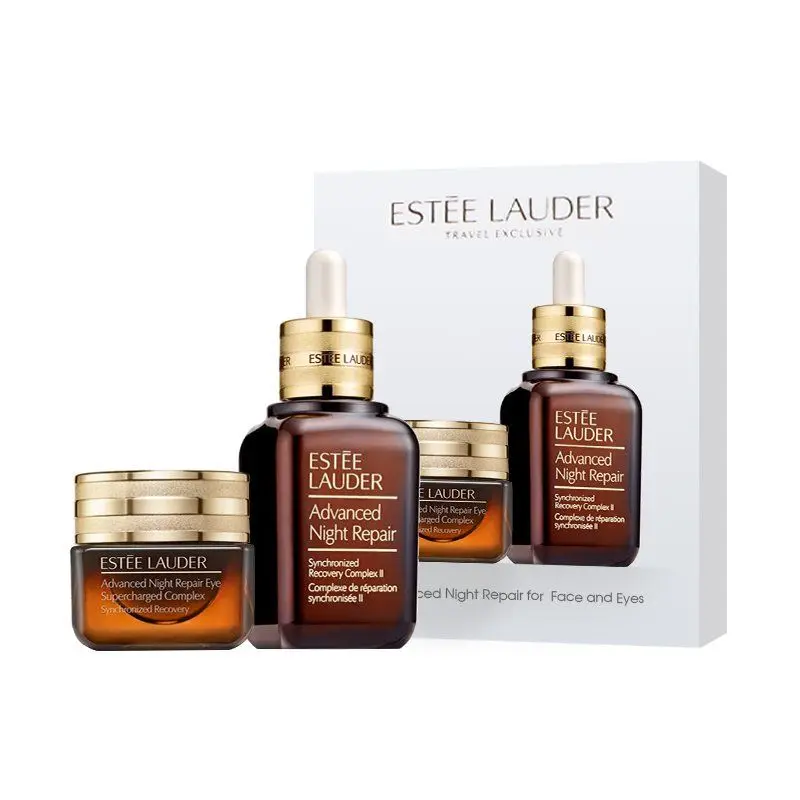 

Estee Lauder Extra Moisturizing Repairing Serum 50ml + Anti-Blue Light Eye Cream 15ml Small Brown Bottle Set